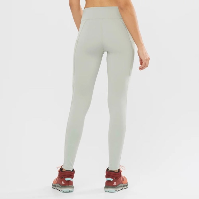 Mint Salomon Outline Women's Running Tights | IE TX1209